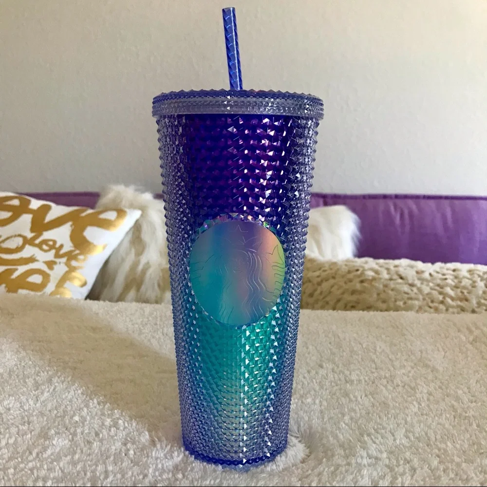 Starbucks HTF Purple/Blue Sparkle Studded Tumbler